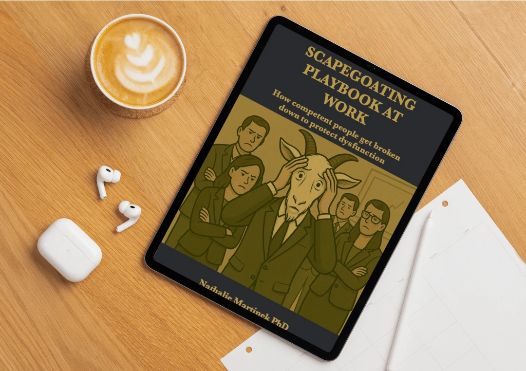 The Scapegoating Playbook at Work book cover